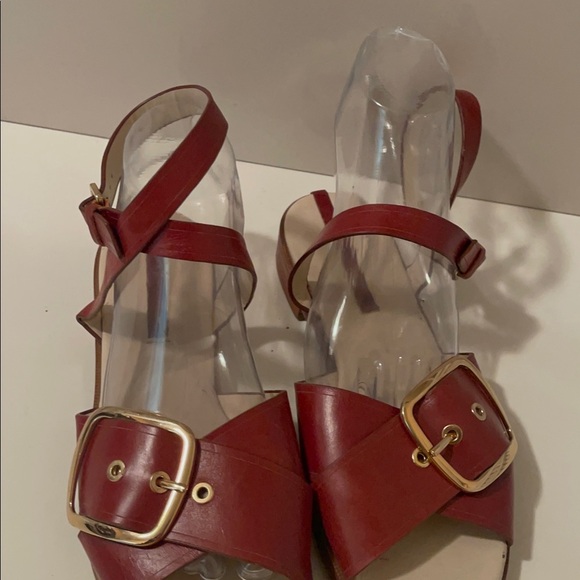 Zara women chocolate color beautiful sandals.Twisting around the Ankles - Picture 6 of 14